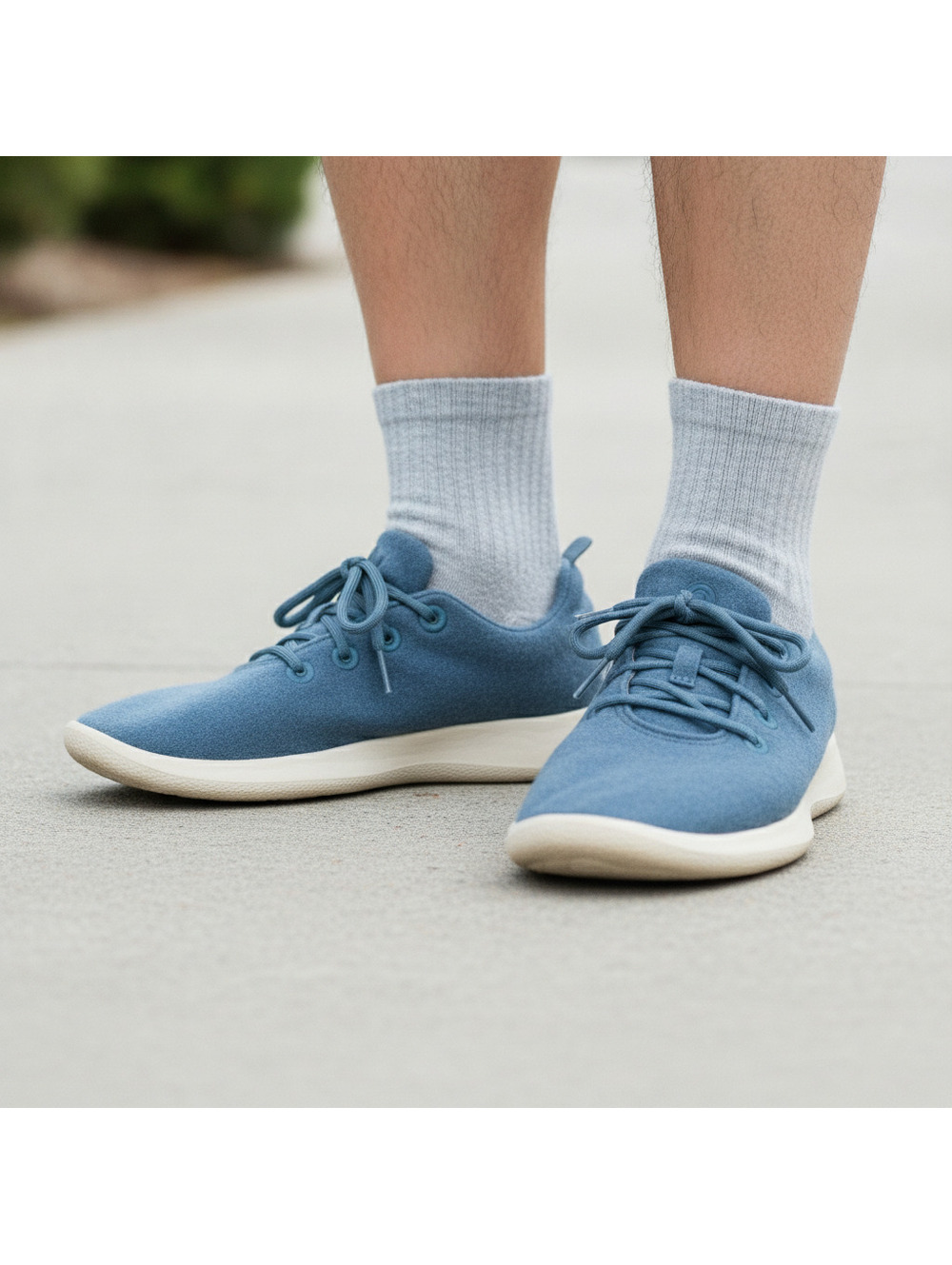 Allbirds Men's Wool Runners Twilight Blue Cream Sole Sneakers Size 11